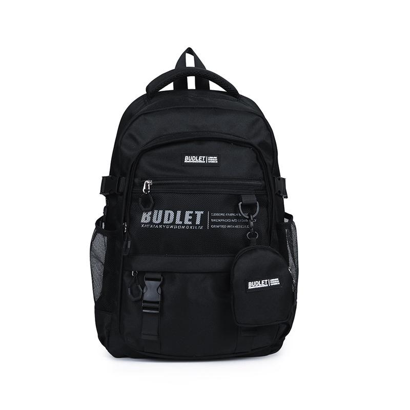 Schoolbag Korean ins new high-value trendy cool child and mother backpack men's leisure simple and light travel large-capacity backpack