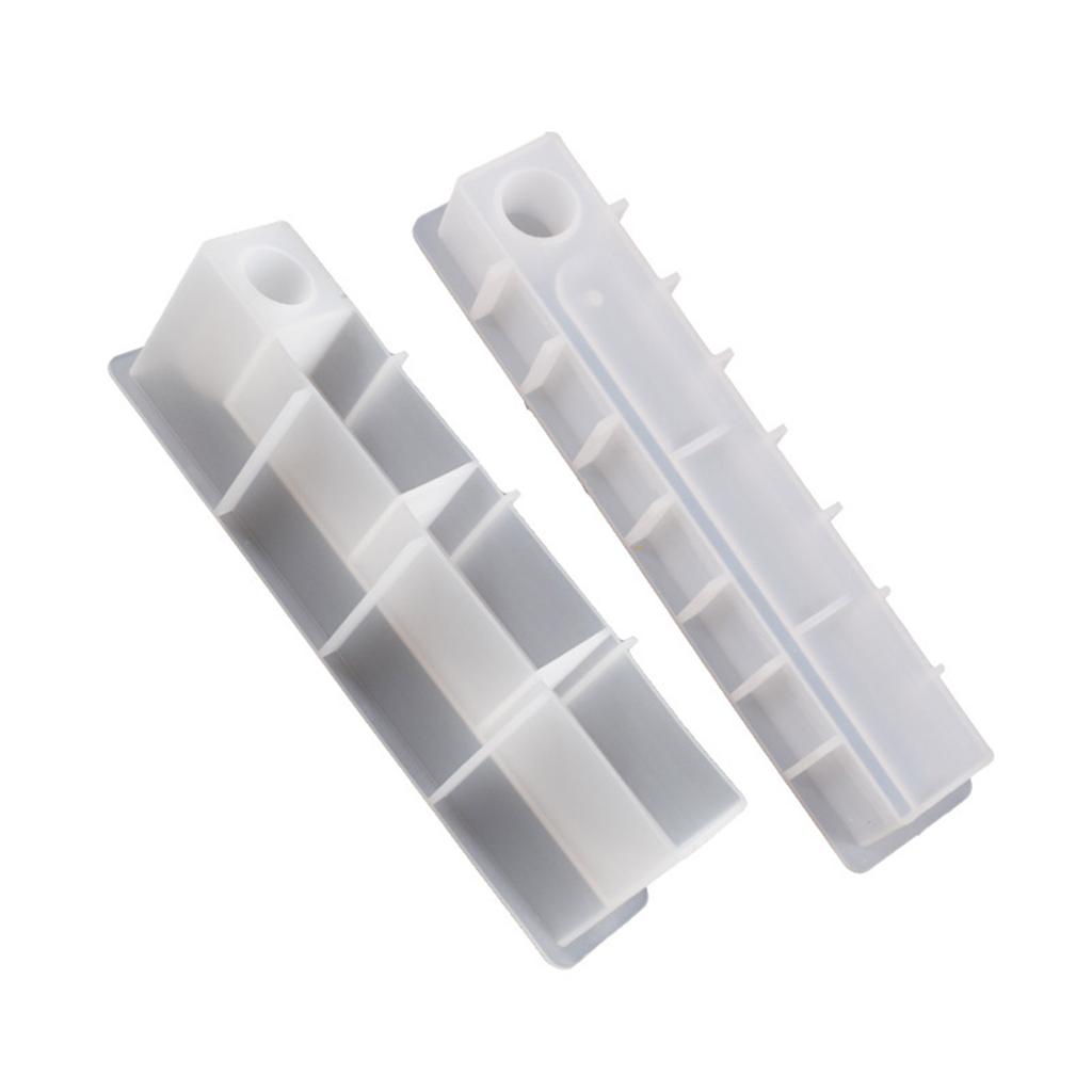 Rectangular Mirror Candle Holder Molds Candlestick Silicone Mold for DIY Resin Casting Crafts Cement Home Decorations