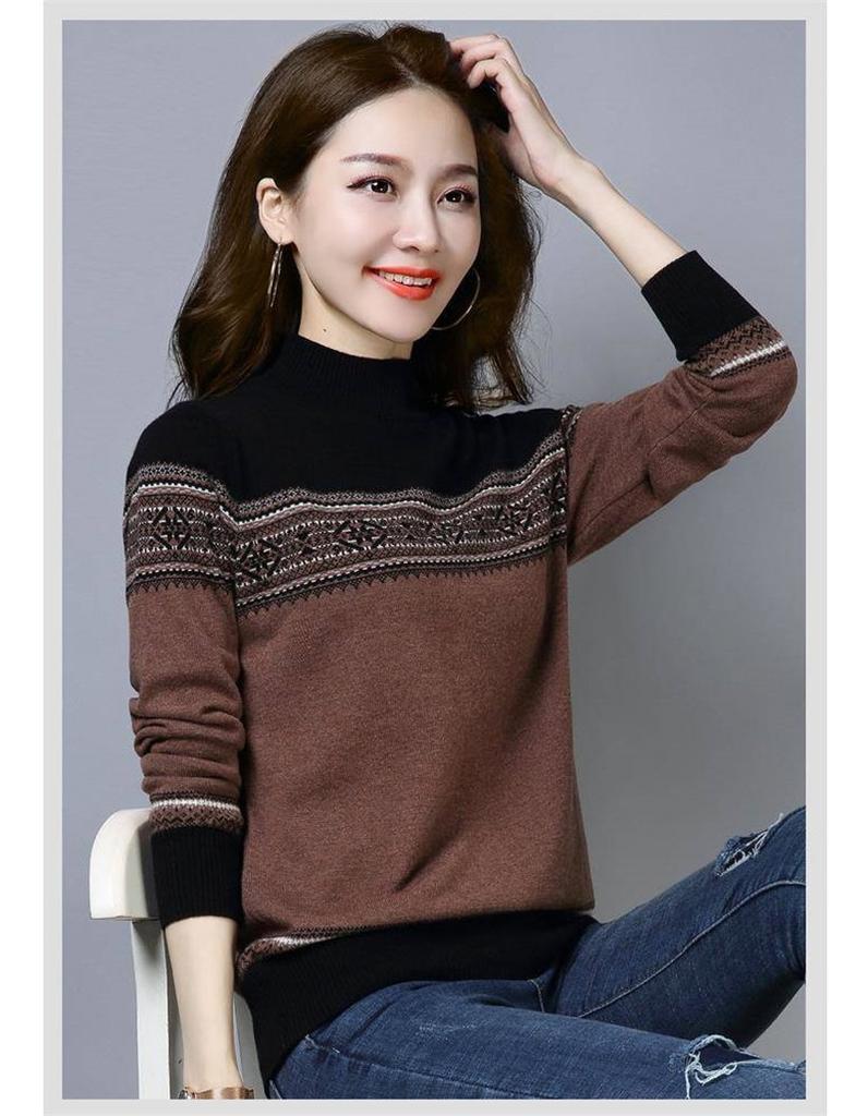 Herbst Damen Strickpullover Kaschmir Rollkragenpullover Winter Langarm Freizeitpullover Damen Pullover Pull Femme P216