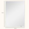 Wall Mirror, 60 x 80 cm, Decorative Hanging Mirror, easy assembly, incl. screws