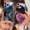 Geometrischer Farbverlauf Für iPhone 16 Pro Max 15 Pro 14 13 12 Mini 11 XS Max XR 7 8 Plus SE 2022 Gehärtetes Glas Handyhülle