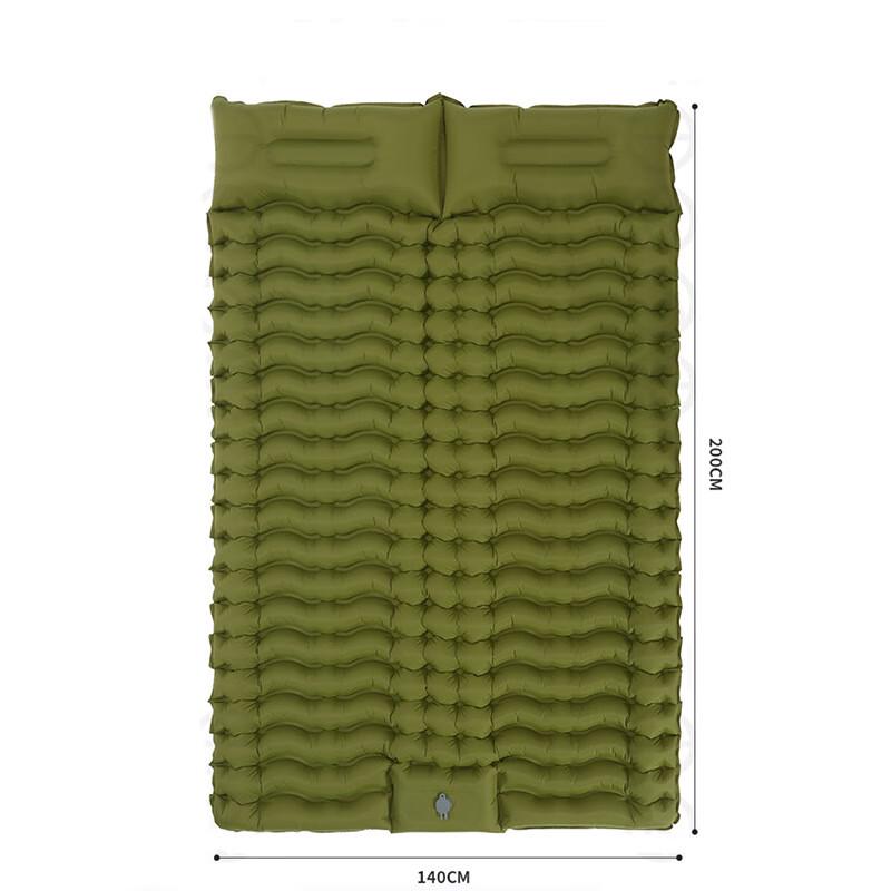 OEING Double Inflatable Camping Mat with Foot Pump