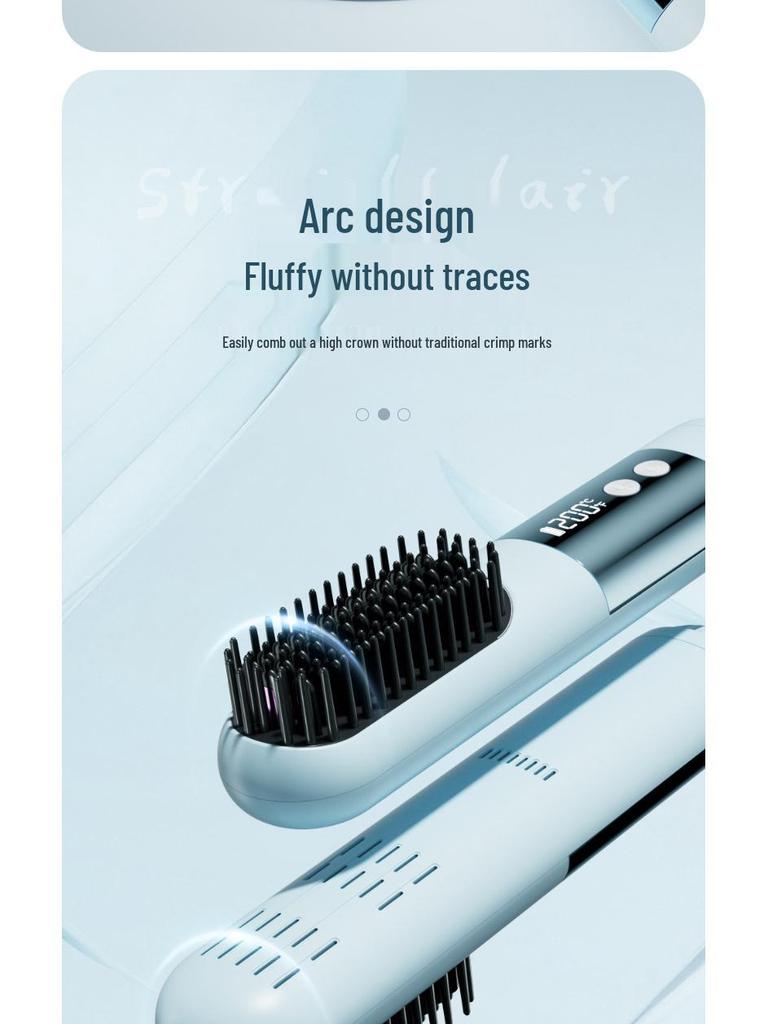 Cross-Border Ionic Hair Straightener Comb: Anti-Scald Design, Fast Heating & High Temperature