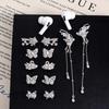 1Pair Butterfly Headphone  Buckle Diy Zircon Headphone Decoration Clip Removeable Easy To Install Earbud Accessories