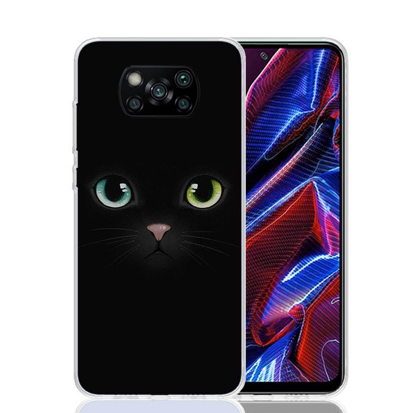 Cat Cute Kitten Cartoon Case Phone Cover for Xiaomi Redmi Note 10 9 9S 8 8T 7 5 Pro Mi 12T 11T 10T 9T 12 11 Lite A3 A2 Trend Fun