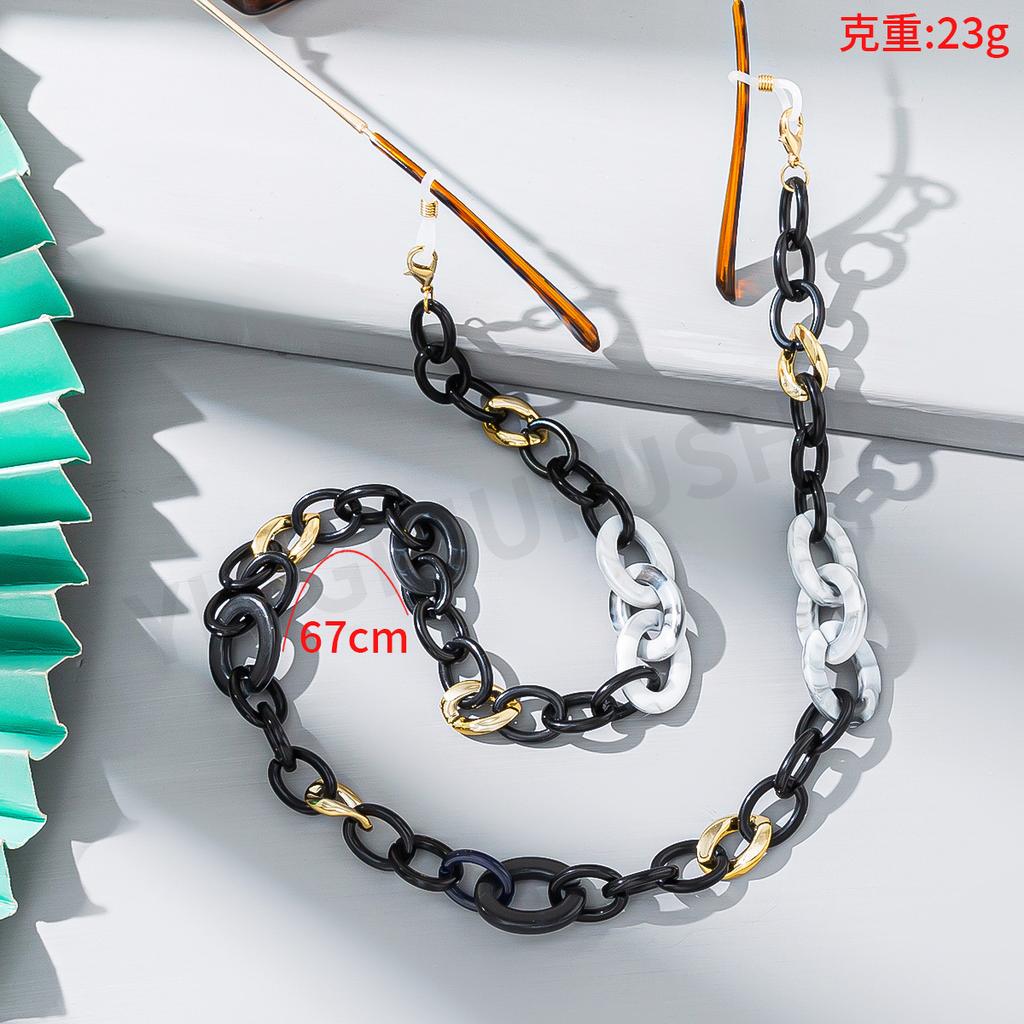 Europäischer und amerikanischer Stil Ins Acryl bunte Brillenketten Damenmode Anti-Verlust Brillenband Lanyard