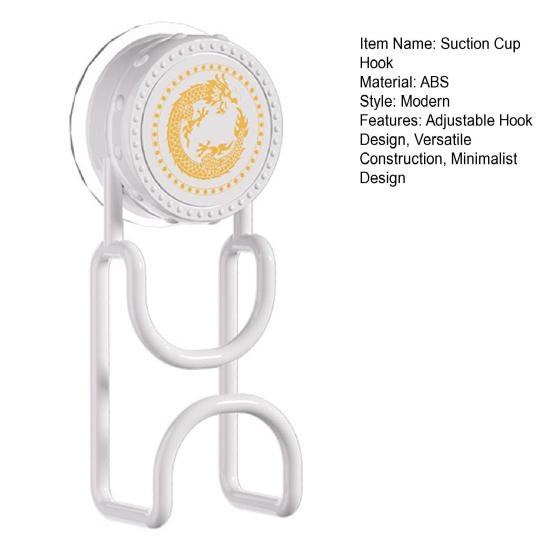 1/2Pcs Suction Cup Hook Adhesive Technology Wall-mounted Heavy-duty Adjustable Versatile Bathroom Kitchen Hook