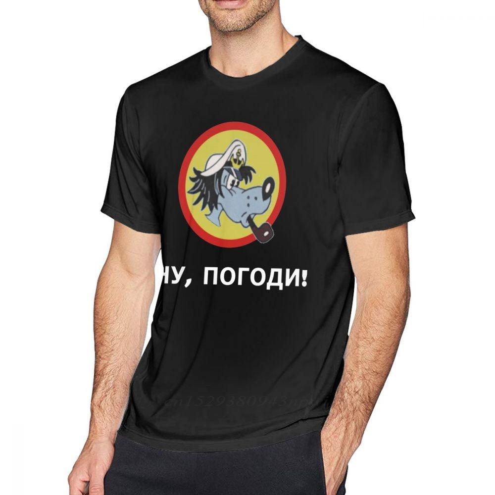 Nu Pogodi T Shirt Nu Pogodi Wolf Tshirt Unisexs 100 Cotton Tee Shirt Printed Short Sleeves Beach Plus Size Fun Tshirt