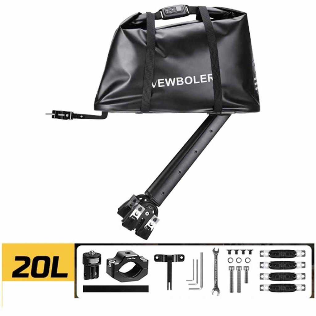 Universal  Rear Frame, Aluminum Alloy Stable Rear Rack for Melon Bikes, Supports Pack Bag, Saddle Bag, and Front Fork Bag