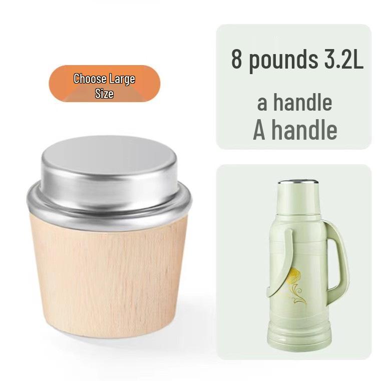 Universal Wooden Thermos Stopper Set for Water and Tea Bottles