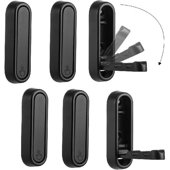 Folding Coat Hooks, 2 Pcs Foldable Gold Wall Hooks Heavy Duty Foldable Hook Bathroom Towel Hooks Robe Hooks Wall Mounted for Hanging Coat Towels 2 Pcs