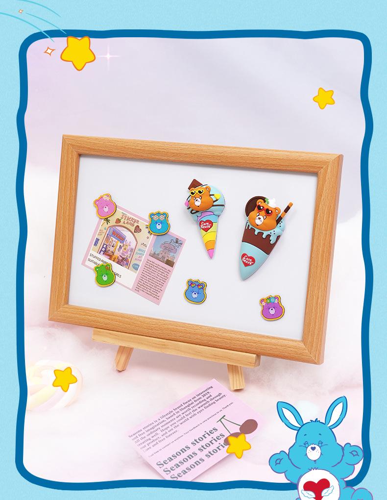 Care Bears Love Bear Ice Cream Fridge Magnet - Cute Cartoon Mint Cookie Design