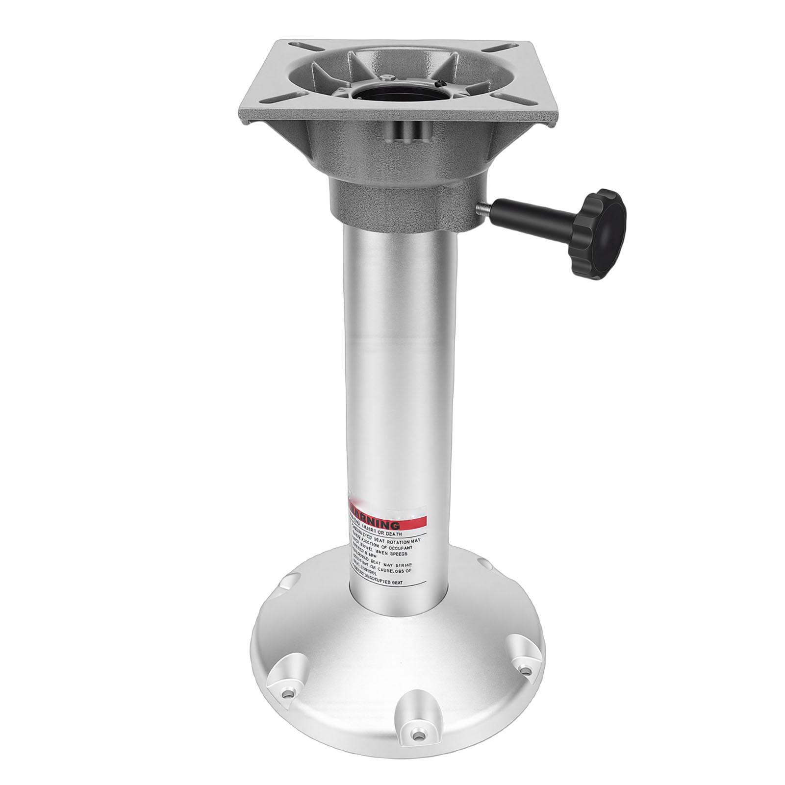 Boat Seat Pedestal 450mm Support Height Aluminum Alloy 360 Degree Rotation Boat Chair Pedestal Base Mount with Locking