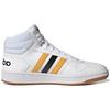 adidas Hoops 2.0 Mid White Active Gold FW9347