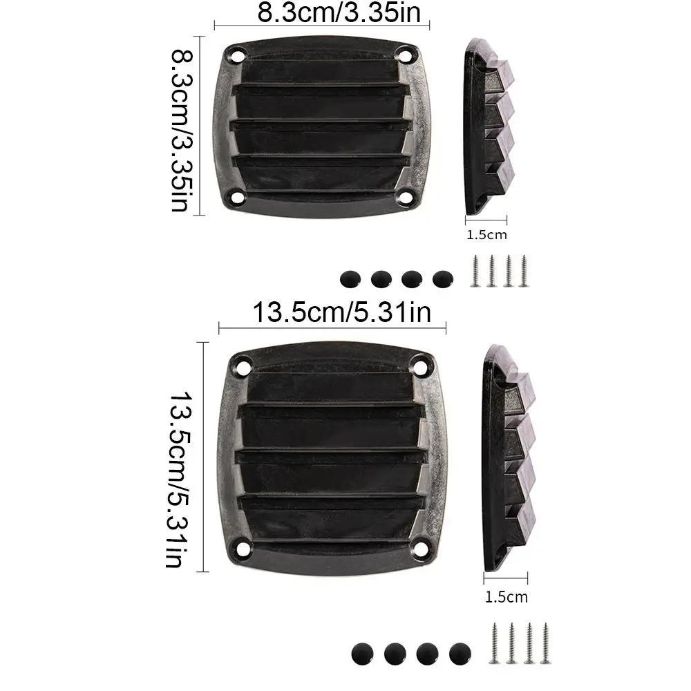 Plastic Square Vent Cover Retrofit Water Outlet Accessories Boat Air Vent 8.5/13cm Vent Grill Cover Ventilation System
