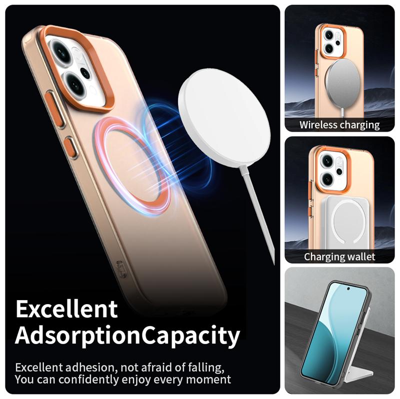 For OPPO Reno14 FS Case OPPO Reno14 FS F Cover Magnetic Matte Durable Bumper Shield Protective Phone Cases On Reno 14FS Funda