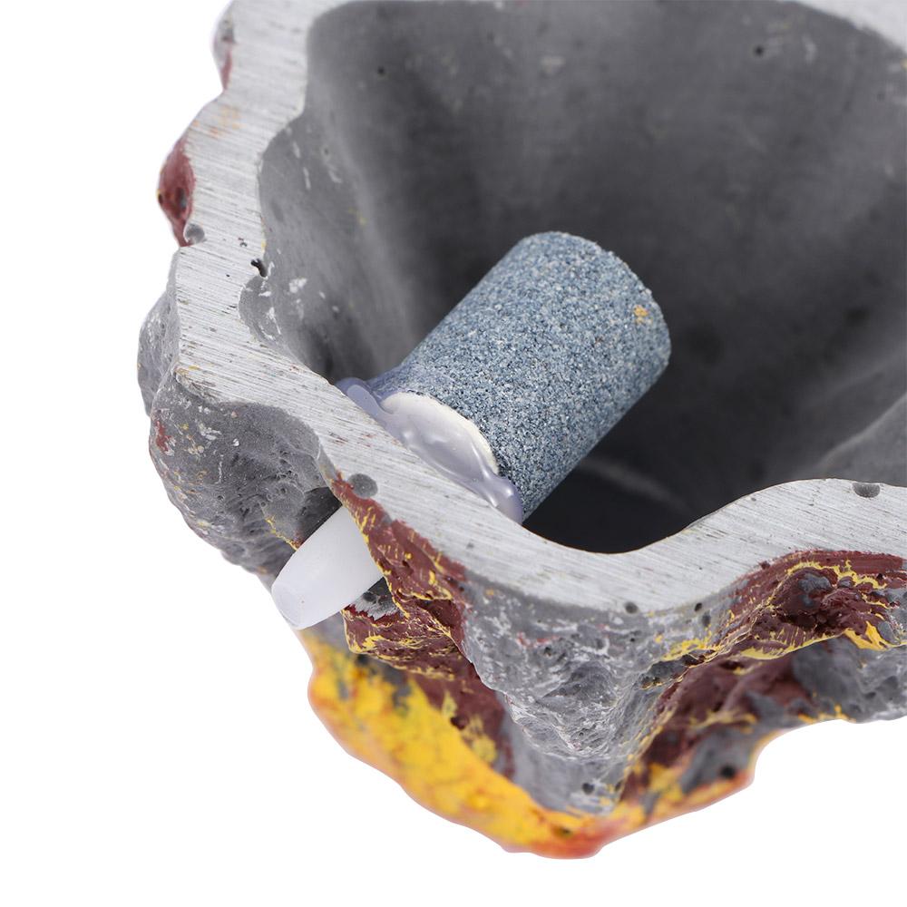 Simulation Volcano Tank Accessories Aquatic Pet Supplies Fish Tank Decor Micro-landscape Air Stone