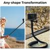 Flexible Selfie Stick Mount Tripod for GoPro Hero 13 12 11 DIJ insta360 Smartphone Octopus Tripod Monopod IP Camera Holder Stand