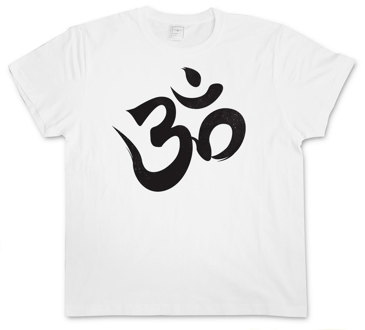 OM SIGN LOGO T-SHIRT India Shiva Buddha Govinda Buddhism India 3XL S