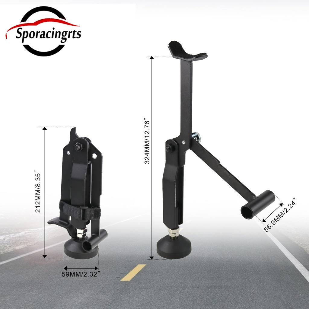 Sporacingrts Swing Arm Lift Stand, Maintenance Stand, Chain Cleaning, Load Capacity 661.1 lbs (300