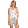 PJ Salvage Womens/Ladies Dog Print Sleeveless Tank Top