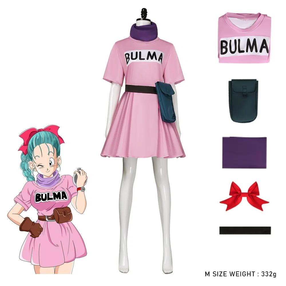 Japāņu anime cosplays tērps Bulmas tērps
