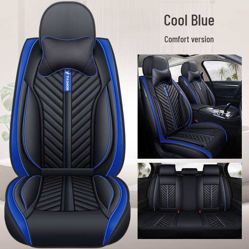 Universal Four-Season Sporty Microfiber Leather Car Seat Cover