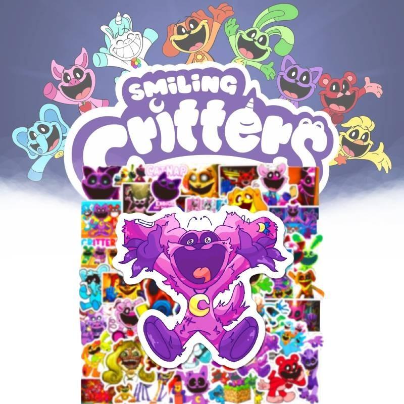 Autocolante Drăguțe cu Animale Smiling Critters de Desene Animate Pentru Mașină, Laptop, Telefon, Frigider, Material PVC Impermeabil