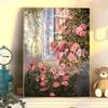 Diy Digital Oil Painting Flower Landscape Filling Coloring Oil Painting Stall Toy Painting