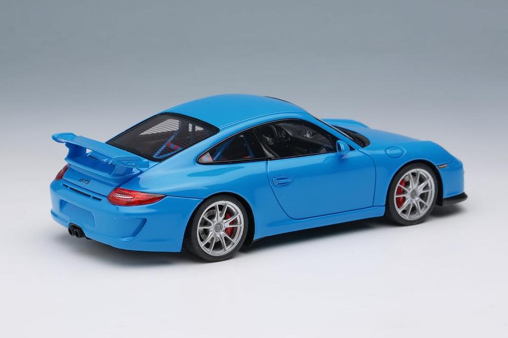 Porsche 911 GT3 Clubsport 2010 Riviera Blue - hotový produkt, model EIDOLON, měřítko 1:43, EM721A (997,2)