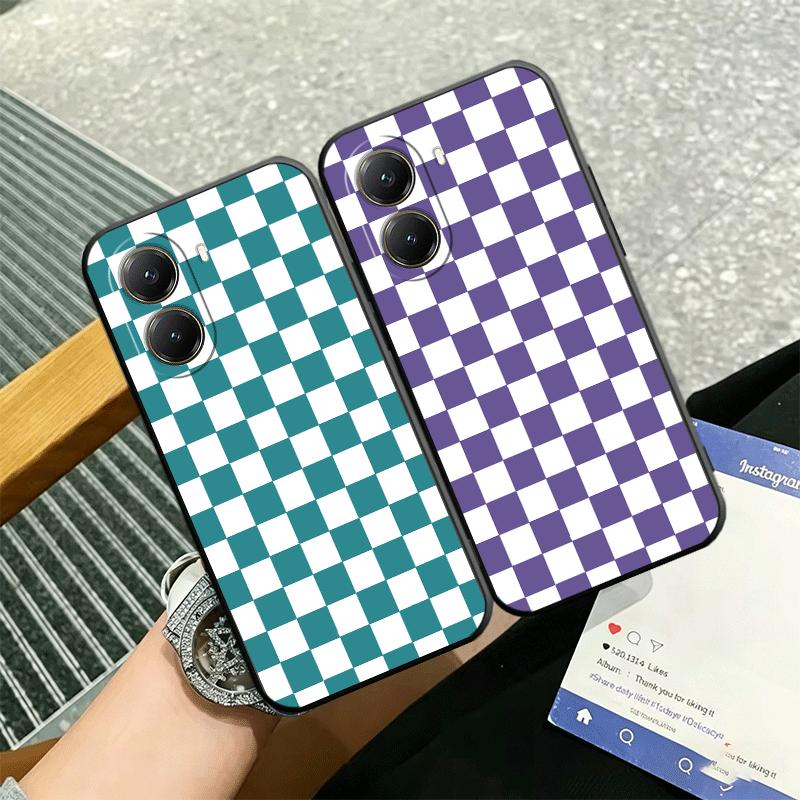 Retro Classic Chess Board Grid Soft Phone Case for Xiaomi Poco X5 X6 X7 X8 Pro Max X3 F7 F8 Ultra M8 M7 M6 M5 Redmi 15 15C 14C 1