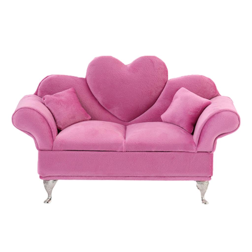 Europejski Inspirowany Stojak na Biżuterię Klasyczny Aksamitny Ekspozytor na Biżuterię Sofa Europejskie Mini Meble do Eleganckiej Dekoracji