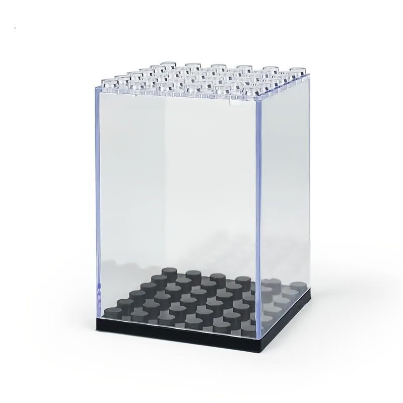 5pcs Clear Display Small Particle Building Block Display Box with Dust Cover for Miniature Figures Action Figure Storage  Bricks Toy
