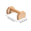 2 Pack Wooden Parallel Push-Up Stands, Non-Slip Fitness Sports Workout Gym Stands