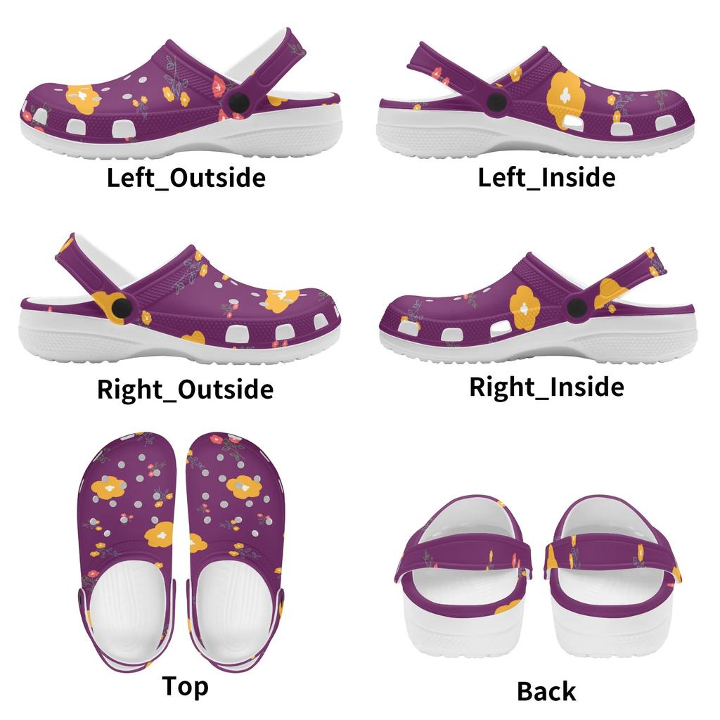 Summer Print EVA Clogs Men Women Soft Sole Lightweight Slip On Casual Shoes Soft Sole Summer Sandals Lightweight Daily Wear