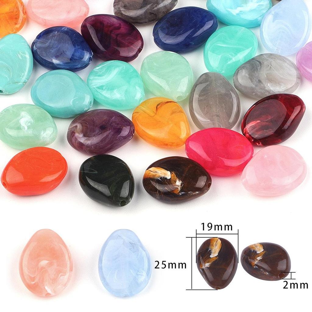 Acrylperlen in Sonderform: Jade-Imitat, Fass-, Quadrat-, Oblaten- und Diamant-Abstandsperlen für DIY-Schmuck