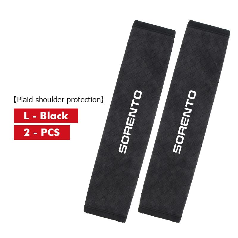 Leather Car Seat Belt Shoulder Pad Shoulder Strap Protection Pad For KIA Ceed Rio K5 K2 Optima Soul Picanto Stonic Venga Rnqt40