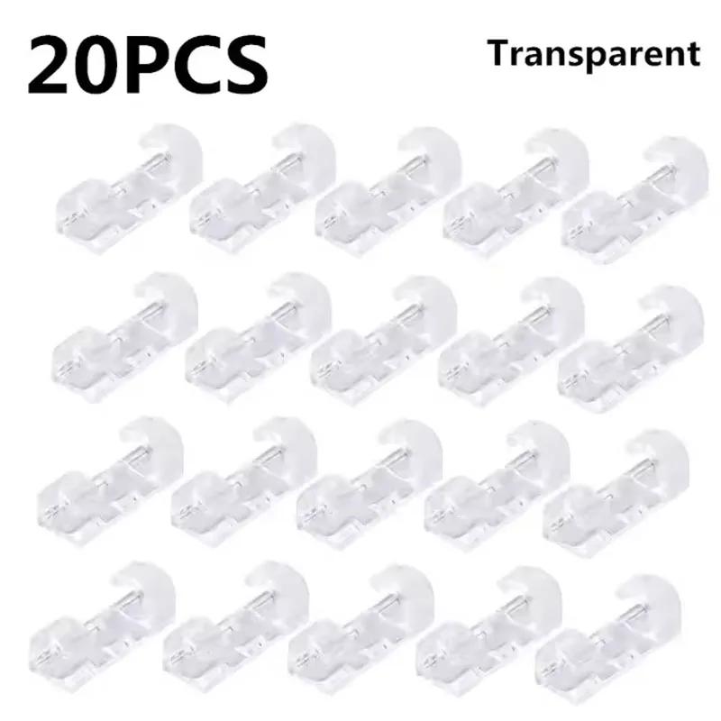 

40PCS Cable Organizer Clips Cable Management Wire Manager Cord Holder USB Charging Data Line Bobbin Winder Wall Mounted Hook
