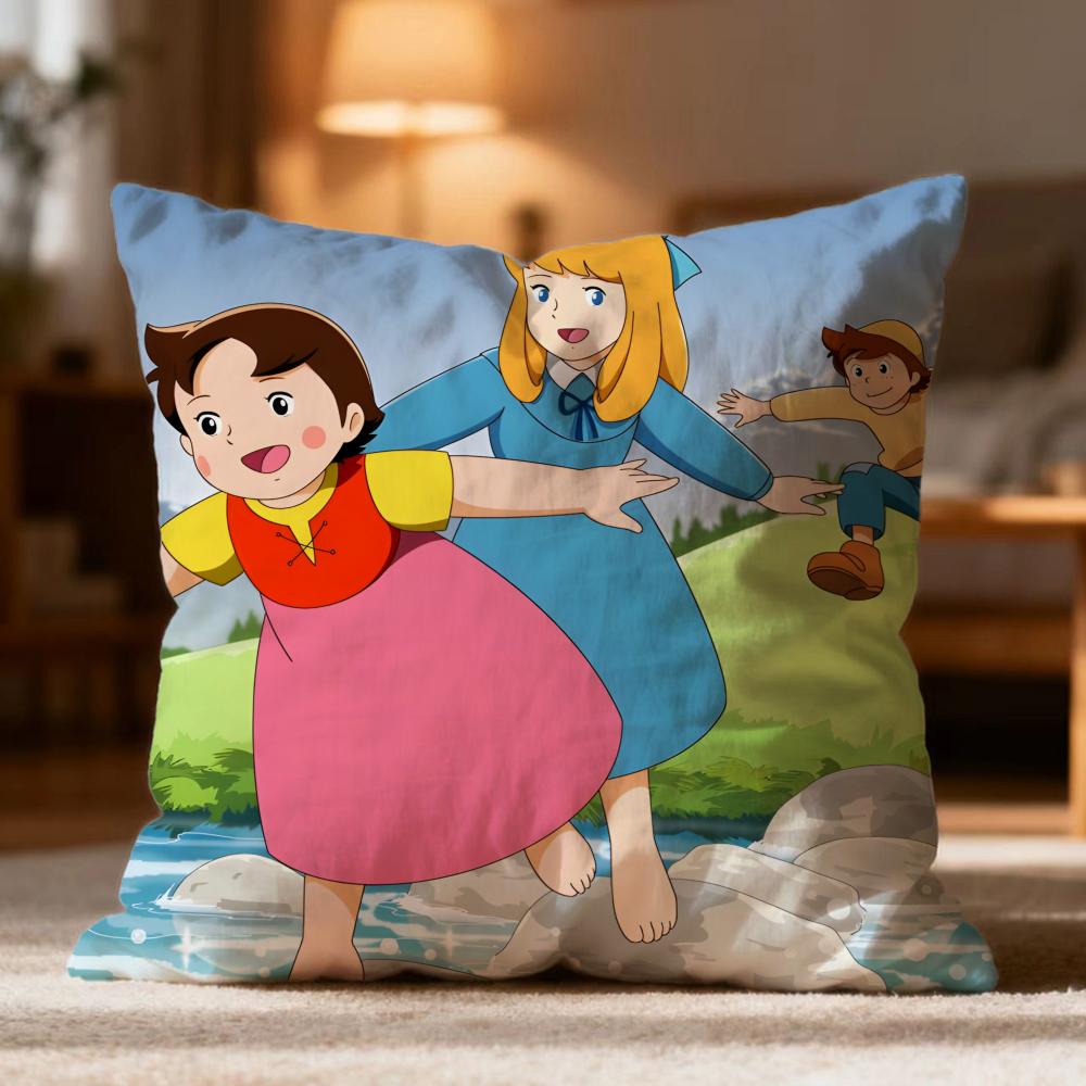 Популярная Х-Х Хайди, Девочка из Альп Наволочка Мягкая Стираемая Наволочка Многоцелевая для Дивана Кровати Путешествий Офиса 30cmx30cm