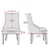 1PC Jacquard Dining Chair Covers Elastic High Back Sloping Chair Cover Strech Accent Wedding Chairs Seat Slipcover for Home Part