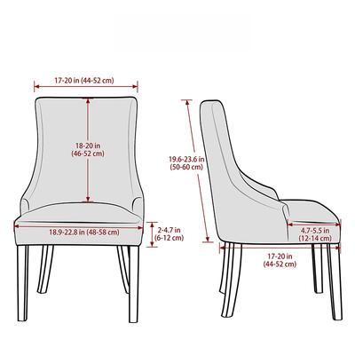 1PC Jacquard Dining Chair Covers Elastic High Back Sloping Chair Cover Strech Accent Wedding Chairs Seat Slipcover for Home Part