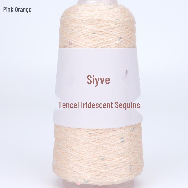 Si Yue Tencel Iridescent Sequin Yarn - Hand-Knitted Fashion Dazzling Yarn