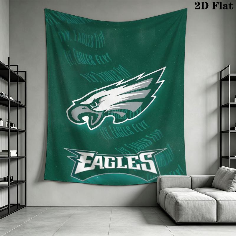 Philadelphia Eagles Wall Tapestry Aesthetic Wall Hanging Printed Fabric Blanket Decorative Tapestries for Bedroom Living Room Home Decor