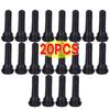 TR414 Tubeless Car Wheel Tire Valve Stems with Dust Caps Black Rubber Caps Tyre Rubber Valves with 20/4 Sets Stems Accessories