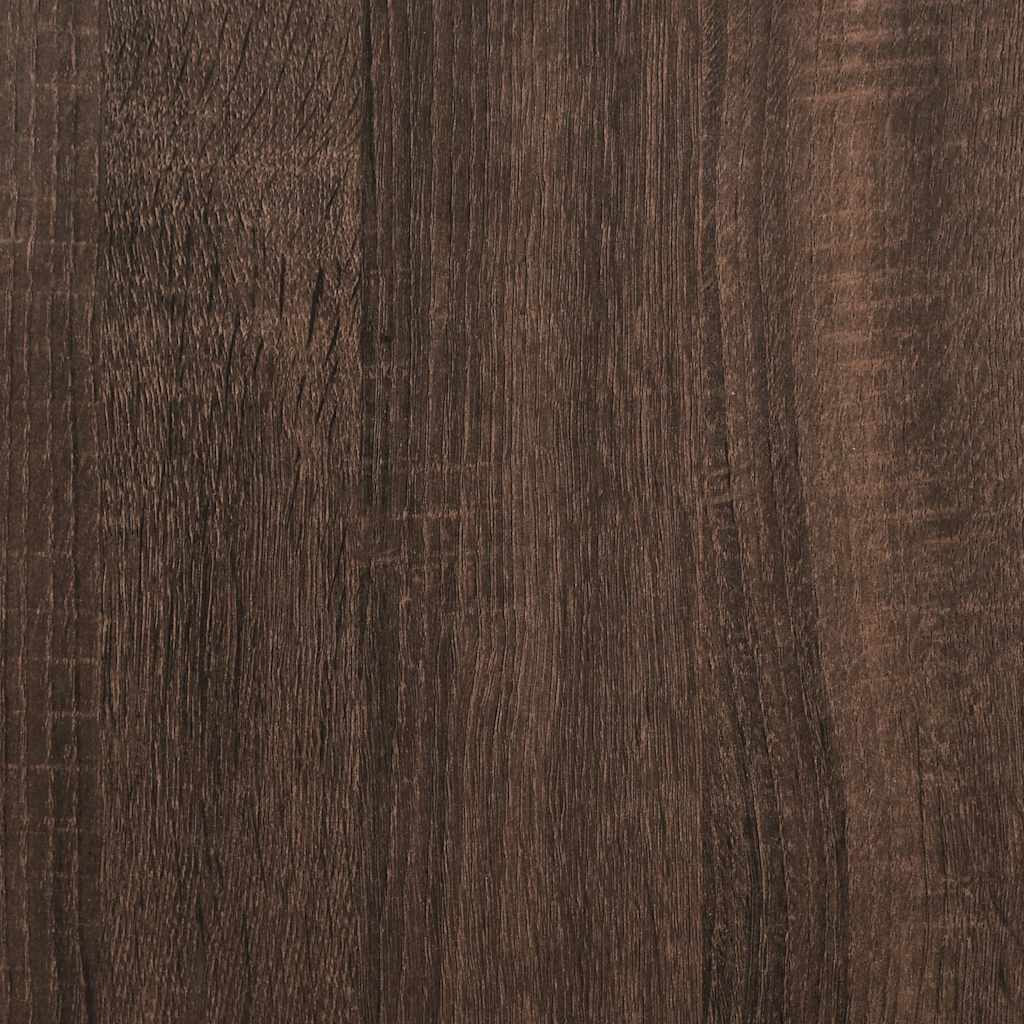 Mobile TV Effetto Rovere Marrone 60 x 31 x 39,5 cm Truciolato e Metallo