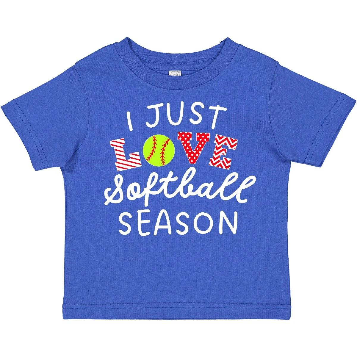 Inktastic I Just Love Softball Season Toddler T-Shirt Sports Team Fun For Kids 100