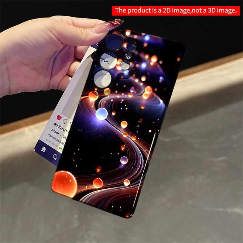 2DFlat Samsung Phone Case Cosmic Orb Flow iPhone Case Applicable To Galaxy S23 S24 S25ULTRA S26 A12 A14 A15 A16 A54 A55