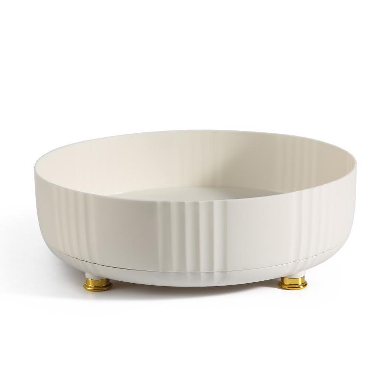 Вращающаяся полка-органайзер для специй на кухню, поворотная подставка белый