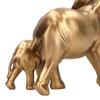 Elephant Mother Baby Figurines Antique Finish Fine Craftsmanship Elephant Statue Decoration Gift for Office Home
