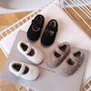 Furry Looks New Winter Outdoor Thermal Shoes Girl Fluffy Princess School Shoes Leisure Shallow Kids Fur Mary Jane Sneaker I09182